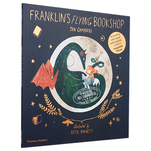 【中商原版】 Katie Harnett插画 富兰克林的飞天书店 英文原版 Franklin's Flying Bookshop 趣味故事绘本 3-6岁 精品绘本
