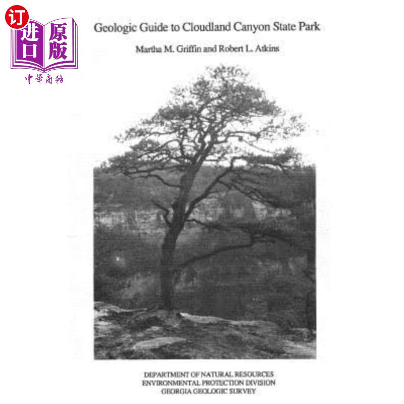 海外直订Geologic Guide to Cloudland Canyon State Park Cloudland Canyon州立公园地质指南