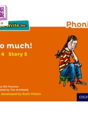 海外直订Read Write Inc. Phonics: Orange Set 4 Storybook ... Read Write公司自然拼读:橙色套装4故事书5太多了!