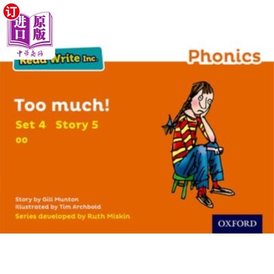 海外直订Read Write Inc. Phonics: Orange Set 4 Storybook ... Read Write公司自然拼读:橙色套装4故事书5太多了!