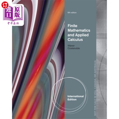 海外直订Finite Mathematics and Applied Calculus, Interna... 有限数学与应用微积分，国际版