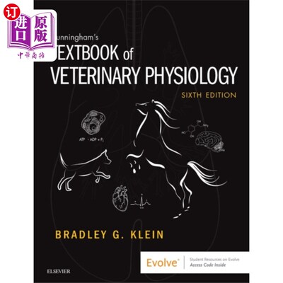 海外直订医药图书Cunningham's Textbook of Veterinary Physiology 坎宁安兽医生理学教科书