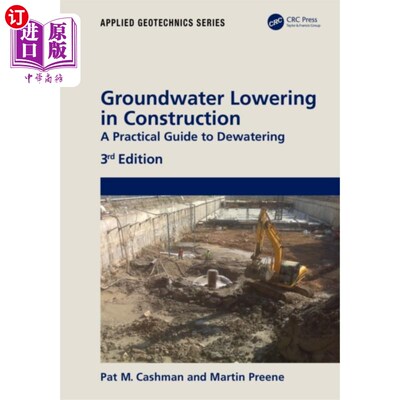海外直订Groundwater Lowering in Construction 施工中降低地下水