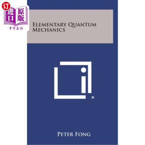 海外直订Elementary Quantum Mechanics 基本量子力学