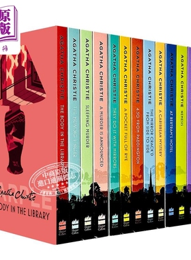 预售 阿加莎 马普尔小姐推理系列 14本套装 英文原版 Miss Marple Agatha Christie 推理侦探小说 同名英剧原著小说【中商原版】