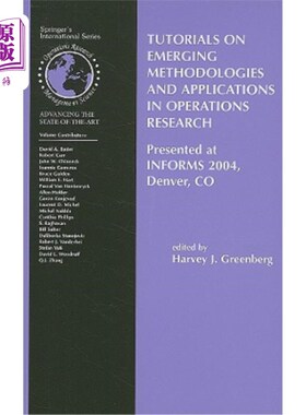 海外直订Tutorials on Emerging Methodologies and Applications in Operations Research: Pre 运筹学新兴方法和应用教程：