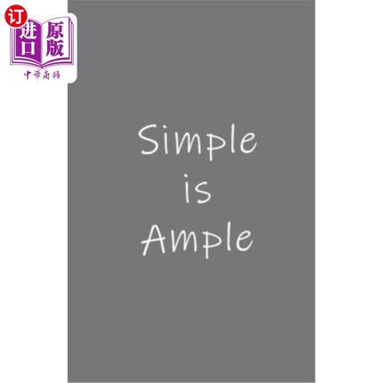 海外直订Simple is Ample 简单即充足