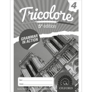 现货 牛津大学出版 Tricolore 4 Grammar in Action Workbook 法语语法练习册 备考教辅 Oxford 英文原版 进口图书【中商原版】