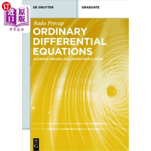海外直订Ordinary Differential Equations: Example-Driven, Including Maple Code 常微分方程：示例驱动，包括Maple代码