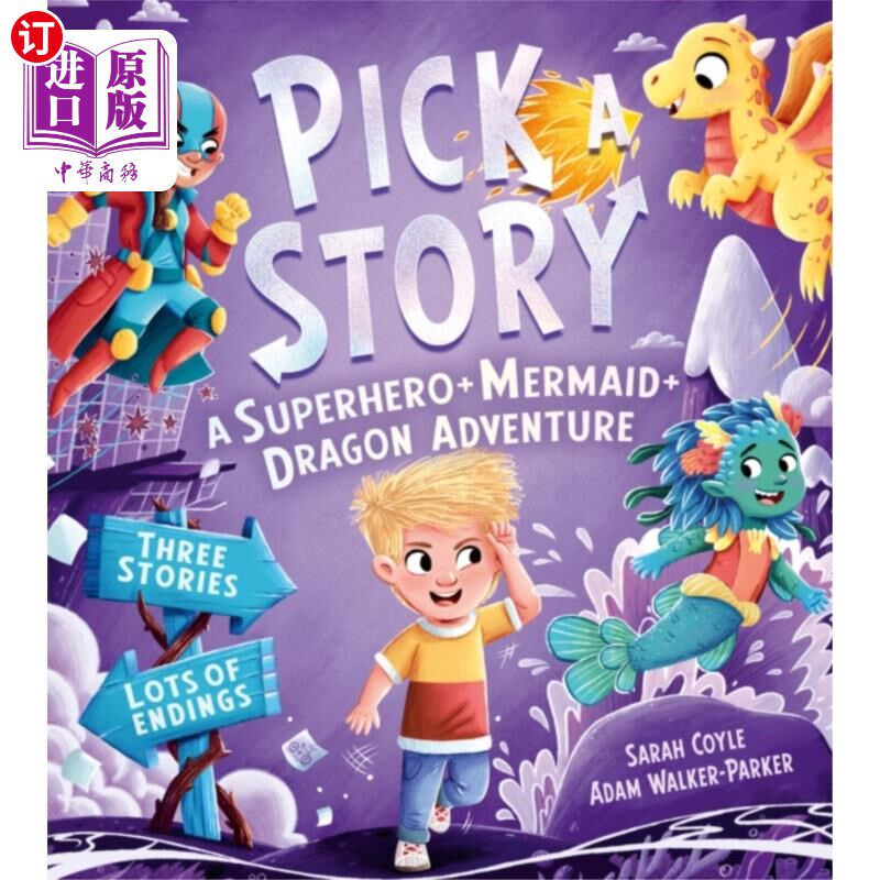 海外直订SUPERHERO MERMAID DRAGON ADVENTURE 超级英雄美人鱼龙历险记