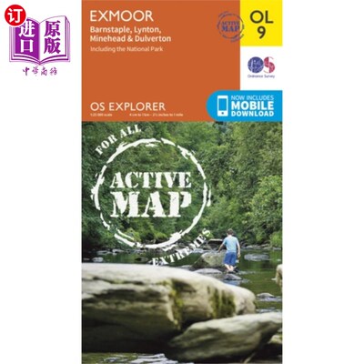 海外直订Exmoor, Barnstaple, Lynton, Minehead & Dulverton Exmoor, Barnstaple, Lynton, Minehead & Dul