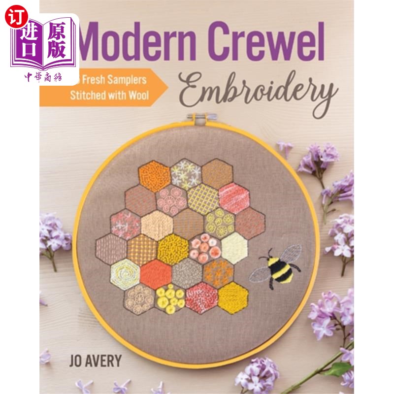 海外直订Modern Crewel Embroidery 现代绉纹刺绣