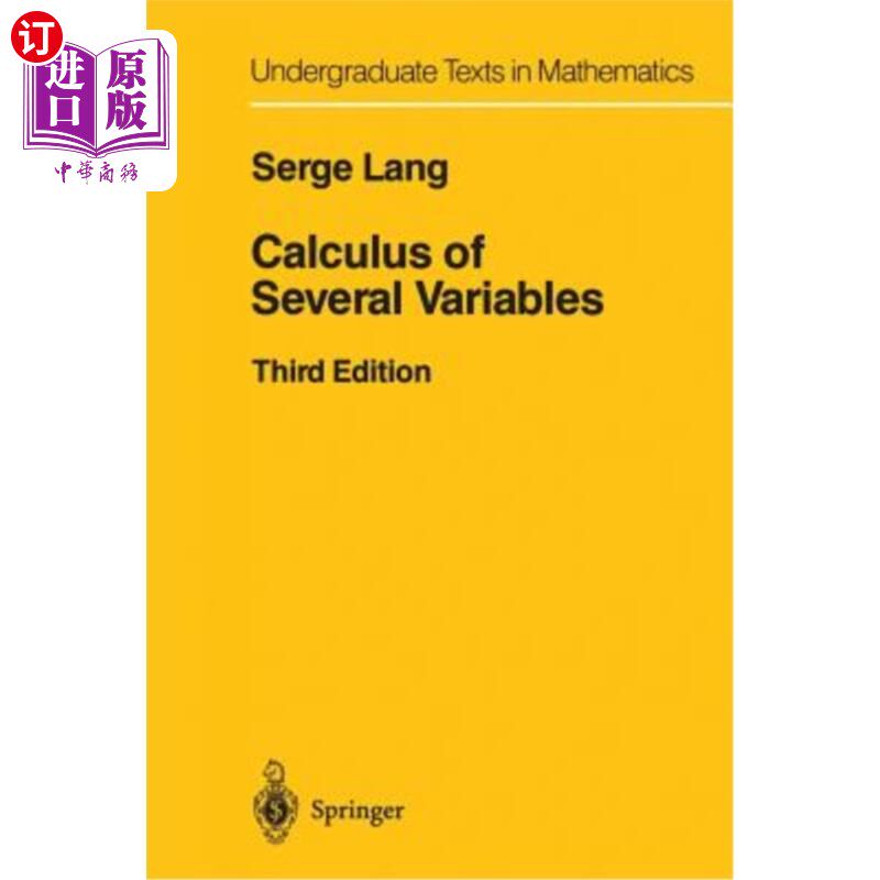 海外直订Calculus of Several Variables 多变量微积分