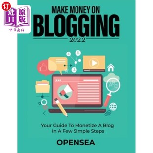 海外直订Make Monetize Simple Blog 2022 Guide 博客 在博客上赚钱2022 你 Blogging Your Few Steps Money