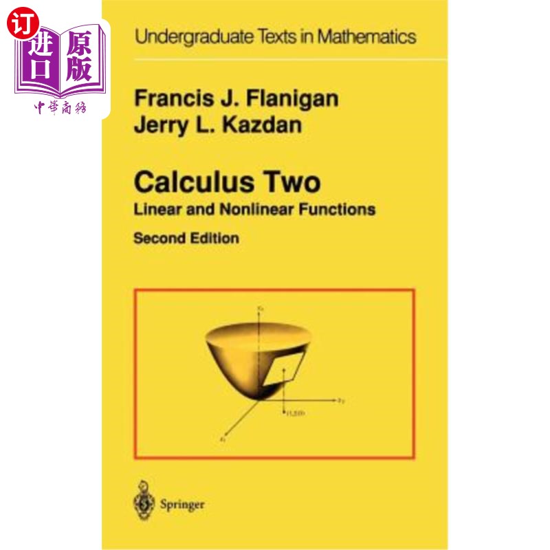 海外直订Calculus Two: Linear and Nonlinear Functions 微积分二：线性和非线性函数