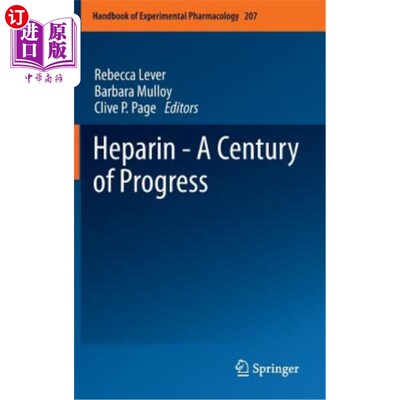 海外直订医药图书Heparin - A Century of Progress 肝素——一个世纪的进步