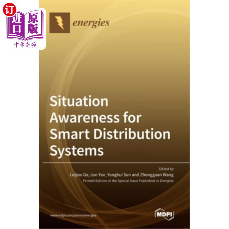 海外直订Situation Awareness for Smart Distribution Systems 智能配电系统的态势感知