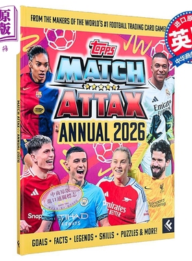 预售 Match Attax年鉴2026 Match Attax Annual 2026 英文原版 Farshore 欧洲各大联赛 贝林汉姆 哈兰德 姆巴佩【中商原版】