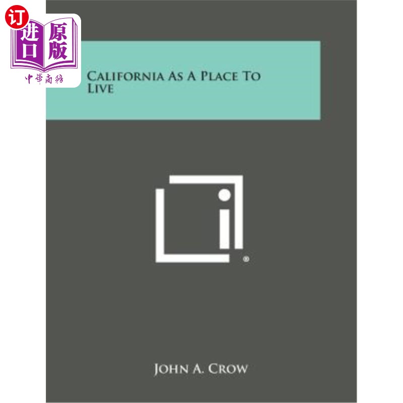 海外直订California as a Place to Live 加利福尼亚作为一个居住的地方