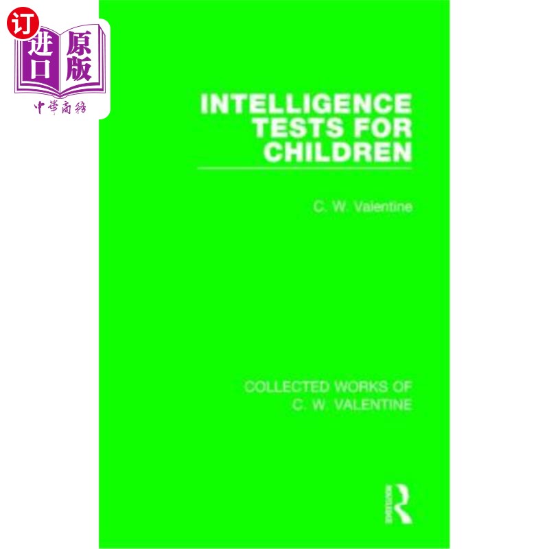 海外直订Intelligence Tests for Children 儿童智力测验