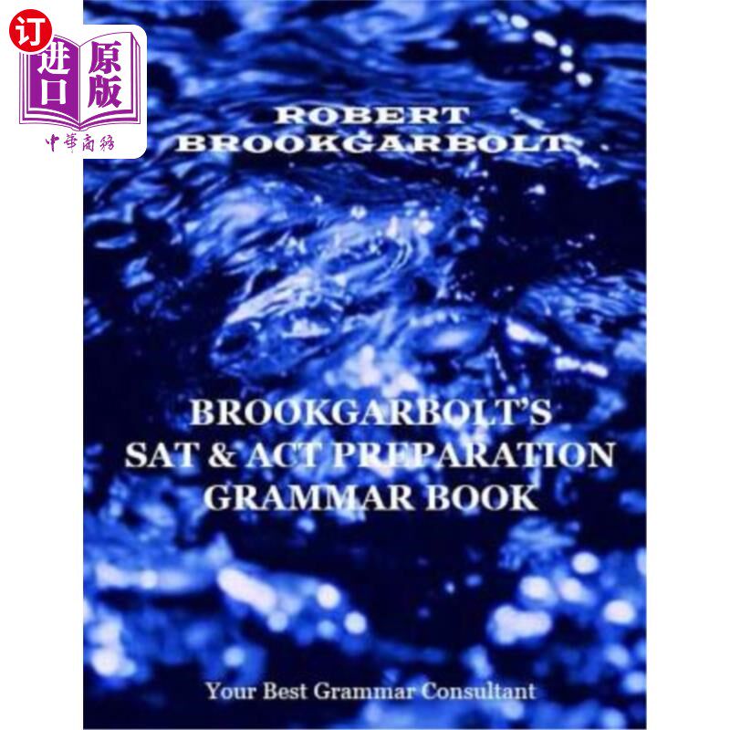 海外直订Brookgarbolt's SAT & ACT Preparation Grammar Book 布鲁克加博尔特的SAT和ACT准备语法书