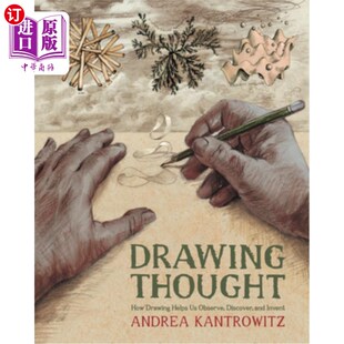 Discover Thought 海外直订Drawing and 绘画如何帮助我们观察 Drawing 绘画思想 How 发现和发 Helps Invent Observe