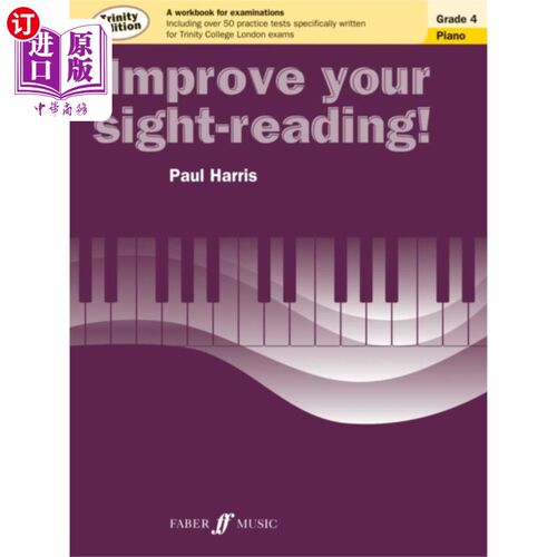 海外直订Improve Your Sight-Reading! Trinity Edition Pian... 提高你的视力！三一版钢琴四年级