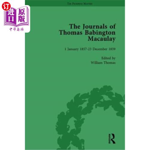 海外直订The Journals of Thomas Babington Macaulay Vol 5 托马斯·巴宾顿·麦考利日记第五卷