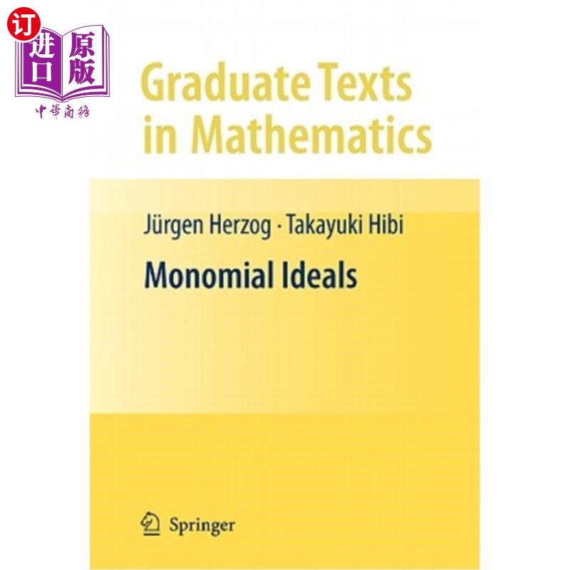 海外直订Monomial Ideals 单项式理想