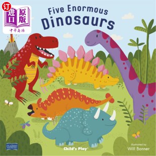 五只巨大 Dinosaurs 恐龙 Enormous 海外直订Five