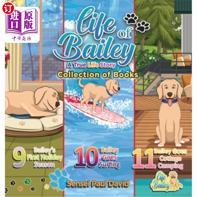 海外直订Life of Bailey: Collections Series of Books 9, 10, & 11 贝利的生活:第9、10和11册藏书系列