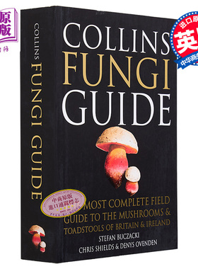 现货 柯林斯蘑菇指南 全彩插图 Collins Fungi Guide 英文原版 Stefan Buczacki 自然科学 百科科普 英国真菌图鉴【中商原版】