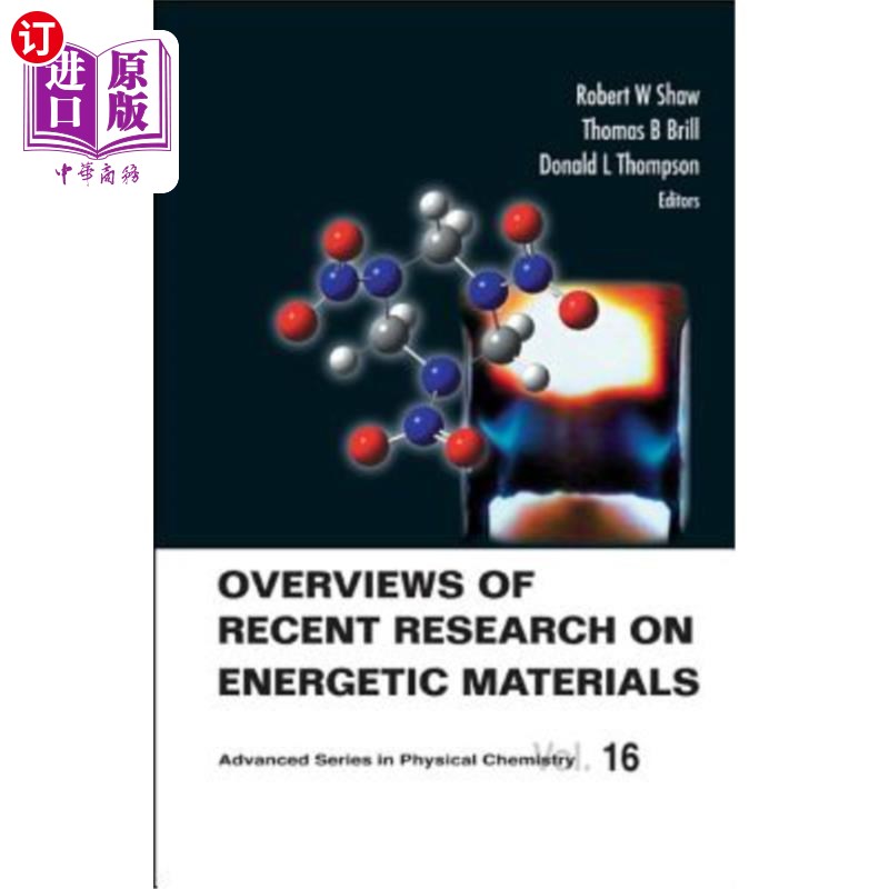 海外直订Overviews of Recent Research on Energetic Materials 含能材料研究进展综述
