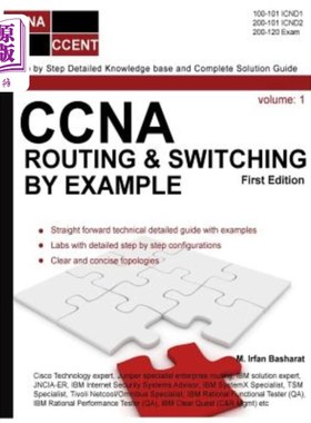 海外直订CCNA Routing & Switching By Example CCNA路由和交换示例