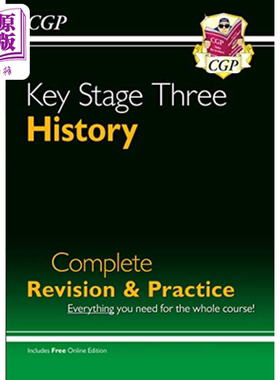 预售 英国CGP KS3 History Complete Revision & Practice (with Online Edition)【中商原版】