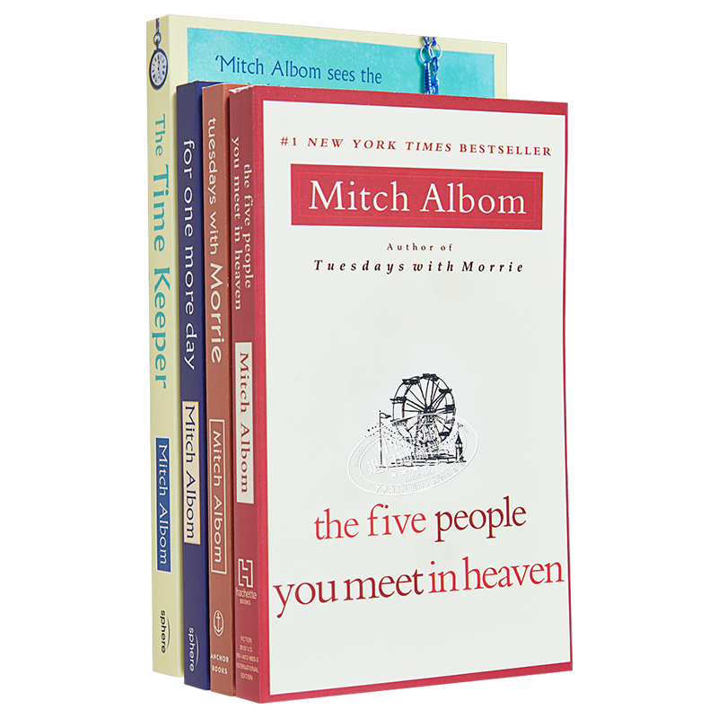 Mitch Albom作品4本套 英文原版 相约星期二 你在天堂遇见的五个人 时间守护者 更多一天【中商原版】