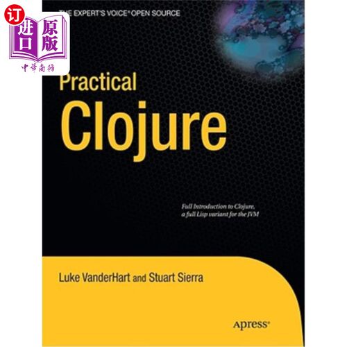 海外直订Practical Clojure 实际的Clojure