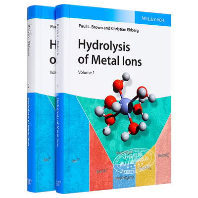 现货 金属离子水解作用 Hydrolysis Of Metal Ions 英文原版 Christian Ekberg【中商原版】Wiley