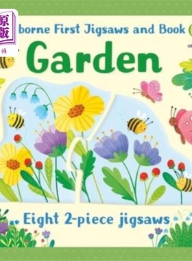 海外直订Usborne First Jigsaws And Book: Garden 奥斯本的第一本拼图和书:花园