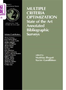 海外直订Multiple Criteria Optimization: State of the Art Annotated Bibliographic Surveys 多准则优化：最先进的注释书