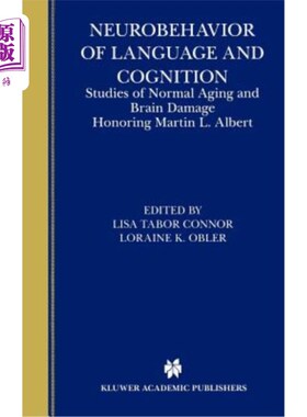 海外直订医药图书Neurobehavior of Language and Cognition: Studies of Normal Aging and Brain Damag 语言和认知的神经行