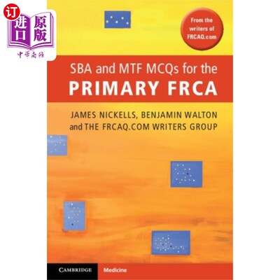 海外直订医药图书SBA and MTF MCQs for the Primary FRCA 主要FRCA的SBA和MTF MCQ