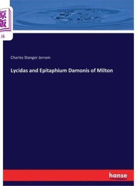 海外直订Lycidas and Epitaphium Damonis of Milton 石蒜属和弥尔顿上蚜