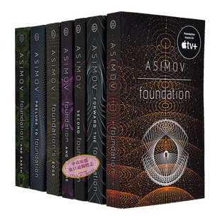 阿西莫夫银河帝国基地英文原版银河帝国英文版全7册 Foundation Isaac Asimov 阿西莫夫科幻小说星云奖雨果奖