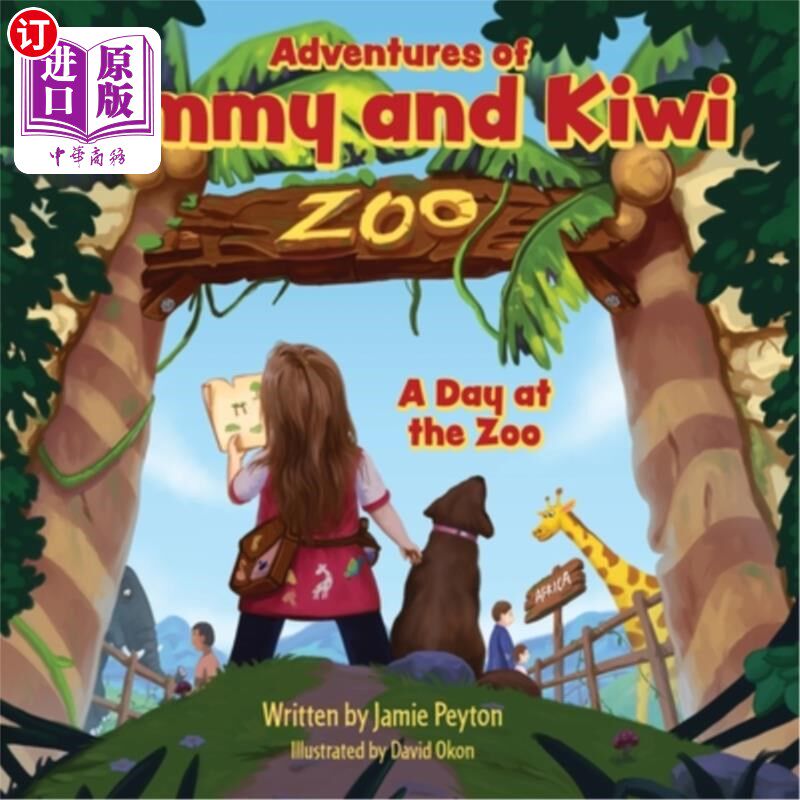 海外直订Adventures of Ammy and Kiwi: A Day at the Zoo 艾米和几维历险记:动物园的一天 - 实物图