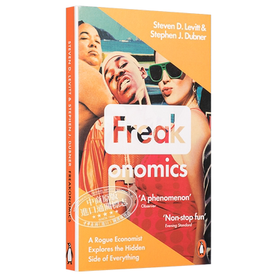 魔鬼经济学英文原版书籍 Freakonomics (修订版) 史蒂芬·列维特原版英文进口经济管理类 投资 人力资源管理类书籍 罗辑思维?