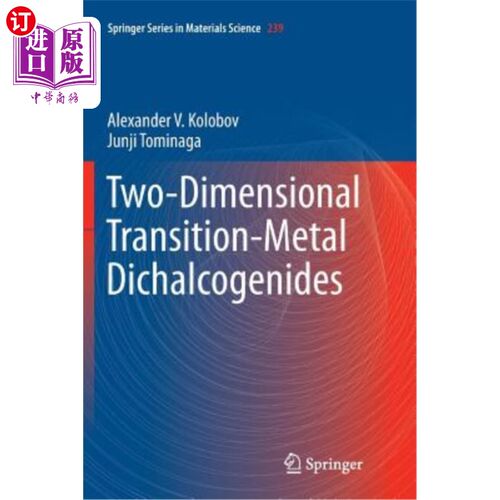 海外直订Two-Dimensional Transition-Metal Dichalcogenides 二维过渡金属Dichalcogenides