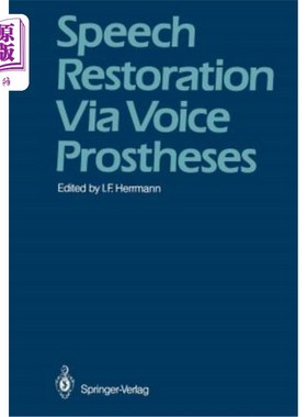 海外直订医药图书Speech Restoration Via Voice Prostheses 语音假体修复语音