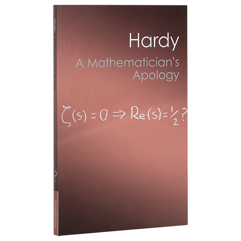 【中商原版】一个数学家的辩白（剑桥经典系列）英文原版 A Mathematician's Apology  G. H. Hardy