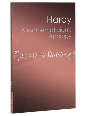 预售 【中商原版】一个数学家的辩白（剑桥经典系列）英文原版 A Mathematician's Apology  G. H. Hardy